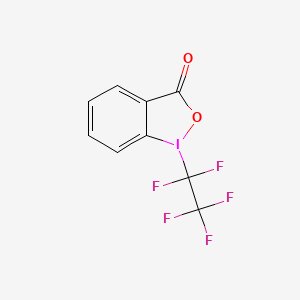 molecular formula C9H4F5IO2 B2759875 1-(全氟乙基)-1,2-苯并噁嗪-3(1H)-酮 CAS No. 1401714-42-8