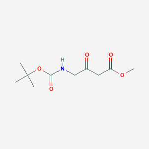 molecular formula C10H17NO5 B2759880 4-(Boc-amino)-3-oxobutanoic acid Methyl ester CAS No. 119960-04-2