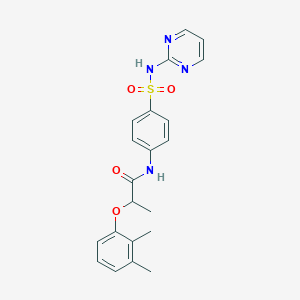 molecular formula C21H22N4O4S B2759886 2-(2,3-dimethylphenoxy)-N-[4-(pyrimidin-2-ylsulfamoyl)phenyl]propanamide CAS No. 692270-40-9
