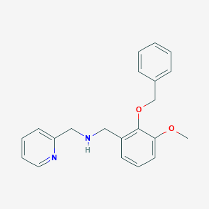 N-[2-(benzyloxy)-3-methoxybenzyl]-N-(2-pyridinylmethyl)amine
