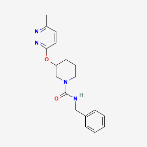molecular formula C18H22N4O2 B2759892 N-benzyl-3-((6-methylpyridazin-3-yl)oxy)piperidine-1-carboxamide CAS No. 2034481-53-1