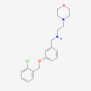 molecular formula C20H25ClN2O2 B275993 N-{3-[(2-chlorobenzyl)oxy]benzyl}-2-(morpholin-4-yl)ethanamine 