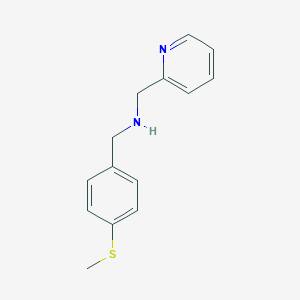 N-[4-(methylsulfanyl)benzyl]-N-(2-pyridinylmethyl)amine