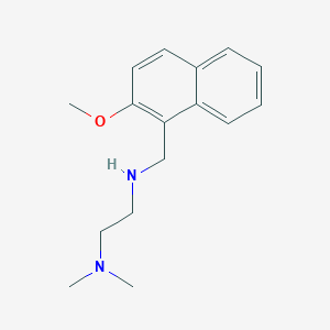 molecular formula C16H22N2O B276001 N-[2-(dimethylamino)ethyl]-N-[(2-methoxy-1-naphthyl)methyl]amine 