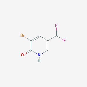 molecular formula C6H4BrF2NO B2760030 2(1H)-Pyridinone, 3-bromo-5-(difluoromethyl)- CAS No. 1297609-48-3