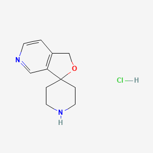 molecular formula C11H15ClN2O B2760032 1H-Spiro[furo[3,4-c]pyridine-3,4'-piperidine] hydrochloride CAS No. 1224895-26-4