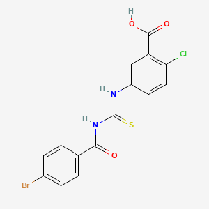 5-[(4-Bromobenzoyl)carbamothioylamino]-2-chlorobenzoic acid