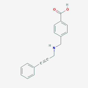 4-{[(3-Phenyl-2-propynyl)amino]methyl}benzoic acid