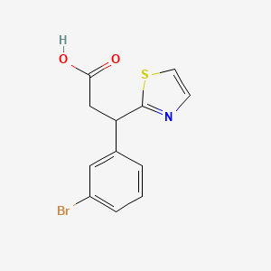 3-(3-Bromophenyl)-3-(1,3-thiazol-2-yl)propanoic acid