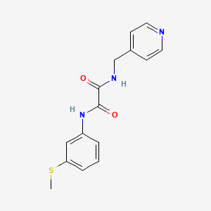 N'-(3-methylsulfanylphenyl)-N-(pyridin-4-ylmethyl)oxamide