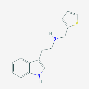 2-(1H-indol-3-yl)-N-[(3-methylthiophen-2-yl)methyl]ethanamine