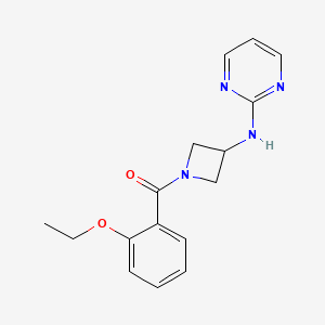 (2-Ethoxyphenyl)(3-(pyrimidin-2-ylamino)azetidin-1-yl)methanone