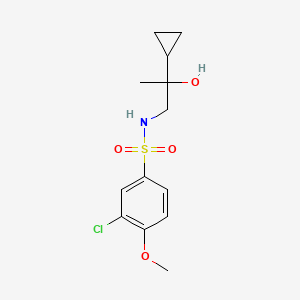 molecular formula C13H18ClNO4S B2760069 3-氯-N-(2-环丙基-2-羟基丙基)-4-甲氧基苯磺酰胺 CAS No. 1286713-36-7