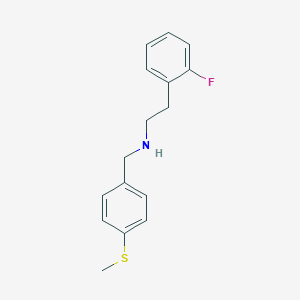 2-(2-fluorophenyl)-N-[4-(methylsulfanyl)benzyl]ethanamine