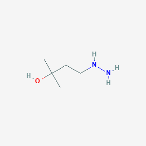 molecular formula C5H14N2O B2760096 4-hydrazinyl-2-methyl-2-Butanol CAS No. 432509-15-4