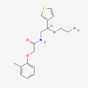 N-(2-(2-hydroxyethoxy)-2-(thiophen-3-yl)ethyl)-2-(o-tolyloxy)acetamide