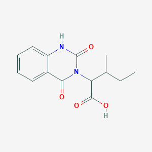 molecular formula C14H16N2O4 B2760108 2-(2,4-dioxo-1H-quinazolin-3-yl)-3-methylpentanoic acid CAS No. 217457-61-9