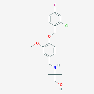 2-({4-[(2-Chloro-4-fluorobenzyl)oxy]-3-methoxybenzyl}amino)-2-methyl-1-propanol