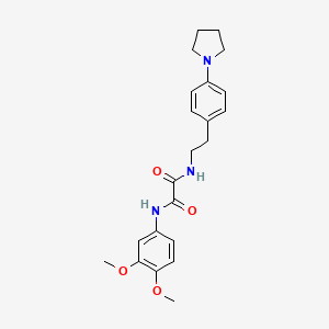 N1-(3,4-dimethoxyphenyl)-N2-(4-(pyrrolidin-1-yl)phenethyl)oxalamide