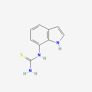molecular formula C9H9N3S B2760118 N-(1H-indol-7-yl)thiourea CAS No. 866017-50-7