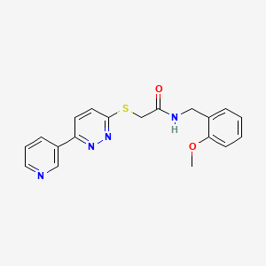 N-(2-methoxybenzyl)-2-((6-(pyridin-3-yl)pyridazin-3-yl)thio)acetamide