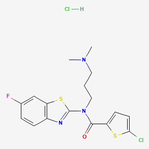 5-chloro-N-(3-(dimethylamino)propyl)-N-(6-fluorobenzo[d]thiazol-2-yl)thiophene-2-carboxamide hydrochloride