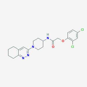 molecular formula C21H24Cl2N4O2 B2760133 2-(2,4-dichlorophenoxy)-N-(1-(5,6,7,8-tetrahydrocinnolin-3-yl)piperidin-4-yl)acetamide CAS No. 2034320-03-9