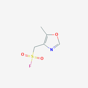 molecular formula C5H6FNO3S B2760137 (5-Methyl-1,3-oxazol-4-yl)methanesulfonyl fluoride CAS No. 2309465-33-4