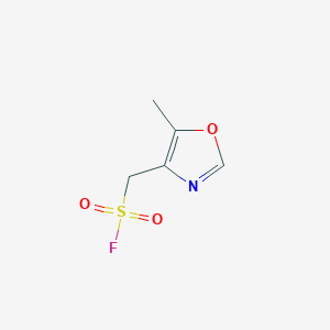 molecular formula C5H6FNO3S B2760137 (5-甲基-1,3-噁唑-4-基)甲磺酰氟 CAS No. 2309465-33-4