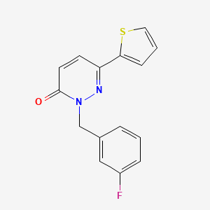 molecular formula C15H11FN2OS B2760148 2-(3-氟苄基)-6-(噻吩-2-基)吡啶并[1,2-a]嘧啶-3(2H)-酮 CAS No. 899989-40-3