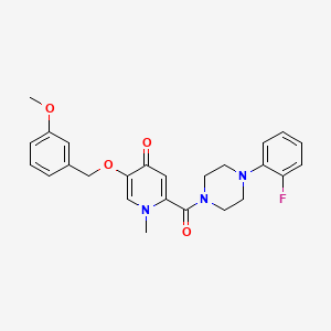 2-(4-(2-fluorophenyl)piperazine-1-carbonyl)-5-((3-methoxybenzyl)oxy)-1-methylpyridin-4(1H)-one