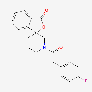 1'-[2-(4-fluorophenyl)acetyl]-3H-spiro[2-benzofuran-1,3'-piperidine]-3-one