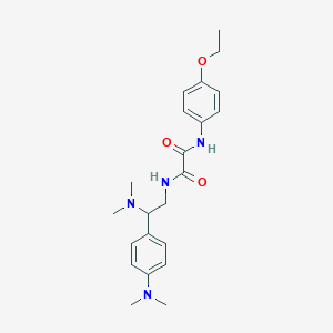 molecular formula C22H30N4O3 B2760178 N1-(2-(dimethylamino)-2-(4-(dimethylamino)phenyl)ethyl)-N2-(4-ethoxyphenyl)oxalamide CAS No. 899729-05-6