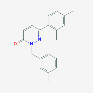 molecular formula C20H20N2O B2760179 6-(2,4-二甲基苯基)-2-[(3-甲基苯基)甲基]吡啶并[1,2-a]嘧啶-3-酮 CAS No. 922952-04-3