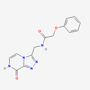 N-((8-hydroxy-[1,2,4]triazolo[4,3-a]pyrazin-3-yl)methyl)-2-phenoxyacetamide
