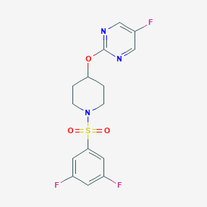 2-{[1-(3,5-Difluorobenzenesulfonyl)piperidin-4-yl]oxy}-5-fluoropyrimidine