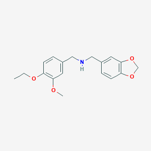 N-(1,3-benzodioxol-5-ylmethyl)(4-ethoxy-3-methoxyphenyl)methanamine