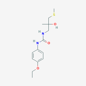 molecular formula C14H22N2O3S B2760202 1-(4-Ethoxyphenyl)-3-(2-hydroxy-2-methyl-3-(methylthio)propyl)urea CAS No. 1396812-45-5