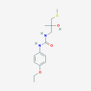 molecular formula C14H22N2O3S B2760202 1-(4-乙氧基苯基)-3-(2-羟基-2-甲基-3-(甲硫基)丙基)脲 CAS No. 1396812-45-5