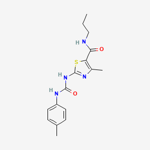 4-methyl-N-propyl-2-(3-(p-tolyl)ureido)thiazole-5-carboxamide