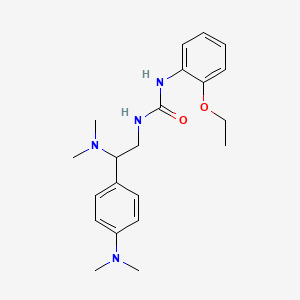 molecular formula C21H30N4O2 B2760216 1-[2-(Dimethylamino)-2-[4-(dimethylamino)phenyl]ethyl]-3-(2-ethoxyphenyl)urea CAS No. 1172929-83-7