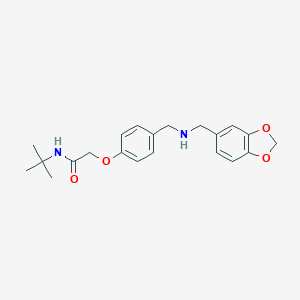 2-(4-{[(1,3-benzodioxol-5-ylmethyl)amino]methyl}phenoxy)-N-tert-butylacetamide