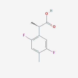 molecular formula C10H10F2O2 B2760228 (2S)-2-(2,5-Difluoro-4-methylphenyl)propanoic acid CAS No. 2248176-17-0