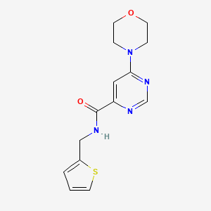 6-morpholino-N-(thiophen-2-ylmethyl)pyrimidine-4-carboxamide