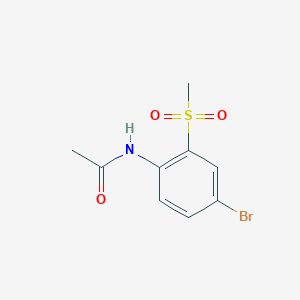 molecular formula C9H10BrNO3S B2760240 N-(4-Bromo-2-methanesulfonylphenyl)acetamide CAS No. 1951445-05-8
