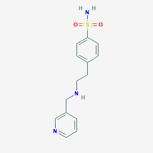 molecular formula C14H17N3O2S B276026 4-{2-[(3-Pyridinylmethyl)amino]ethyl}benzenesulfonamide 