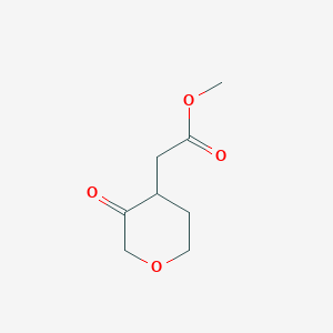 molecular formula C8H12O4 B2760276 Methyl 2-(3-oxooxan-4-yl)acetate CAS No. 2091494-63-0