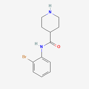 molecular formula C12H15BrN2O B2760299 N-(2-bromophenyl)piperidine-4-carboxamide CAS No. 951381-76-3