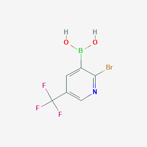 molecular formula C6H4BBrF3NO2 B2760326 2-Bromo-5-(trifluoromethyl)pyridine-3-boronic acid CAS No. 2377606-29-4