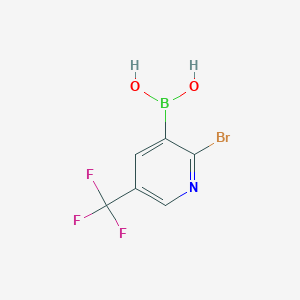 molecular formula C6H4BBrF3NO2 B2760326 2-溴-5-(三氟甲基)吡啶-3-硼酸 CAS No. 2377606-29-4